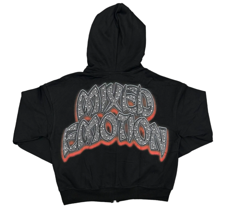 Mixed Emotional Last Dance Rhinestone Hoodie