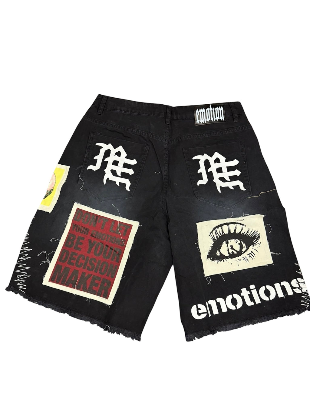 MIXED EMOTION Black “Chaos” Carpenter Shorts