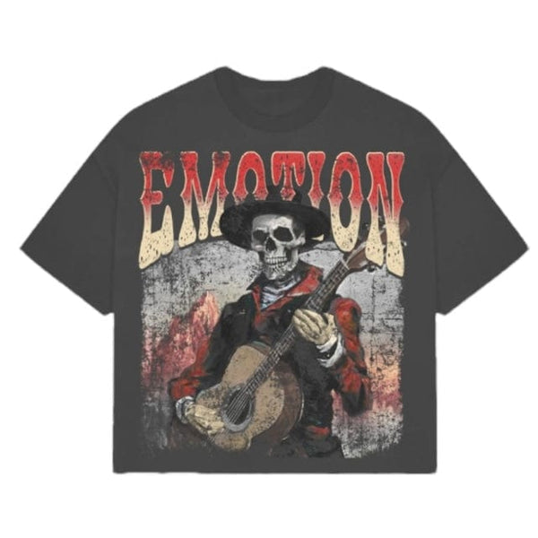 MIXED EMOTION SKELETON GUITAR TEE