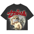 MIXED EMOTION CROPPED BLINDED TEE