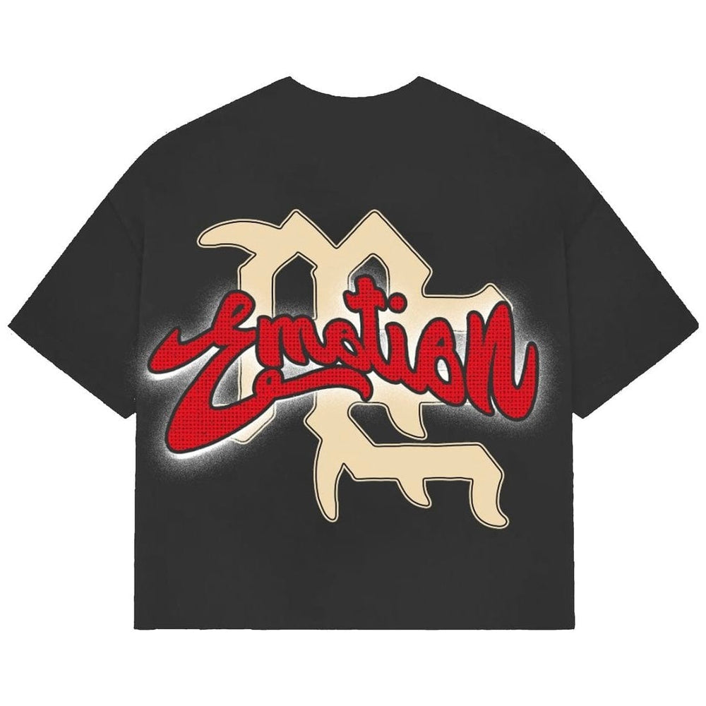 MIXED EMOTION CROPPED BLINDED TEE
