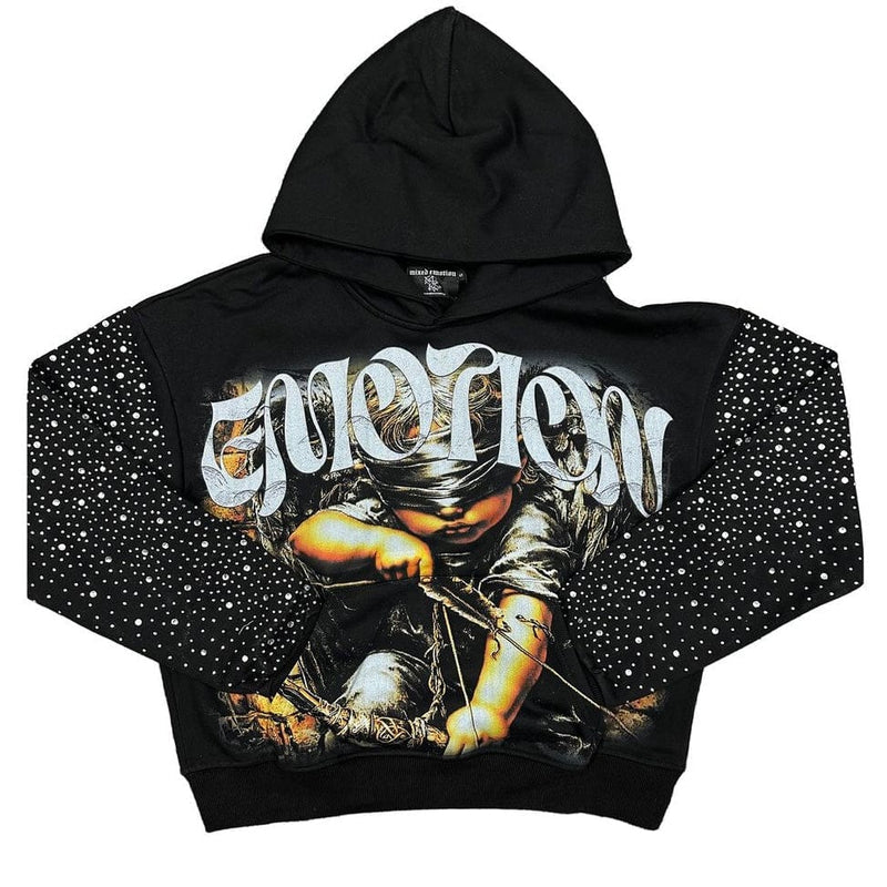 MIXED EMOTION ARCHER RHINESTONE HOODIE