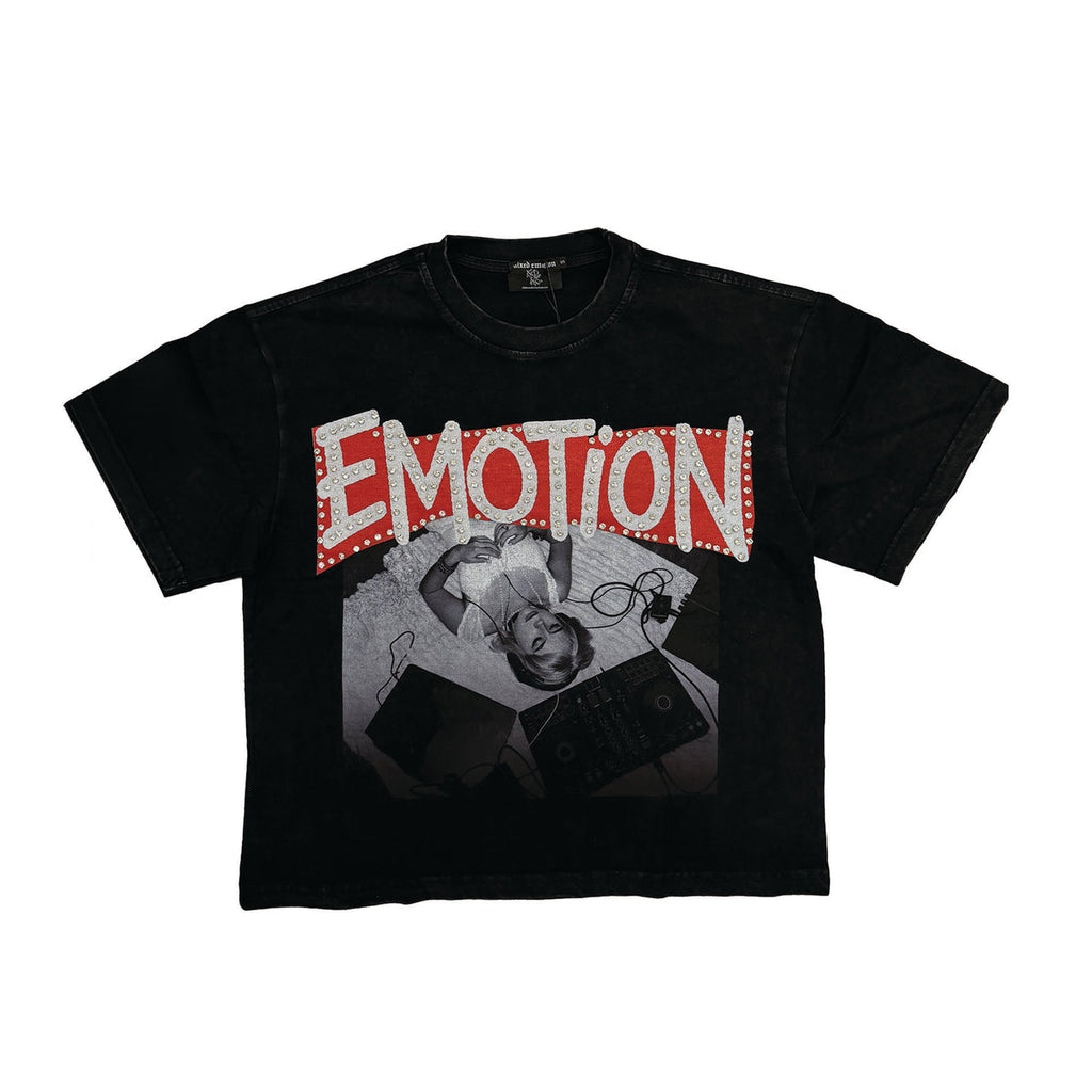 MIXED EMOTION Black “Tunes” Tee