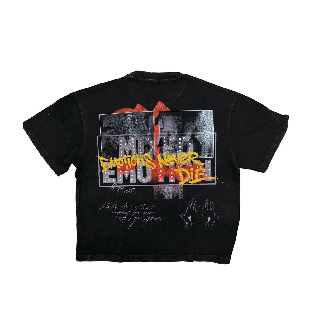 MIXED EMOTION Black “Tunes” Tee