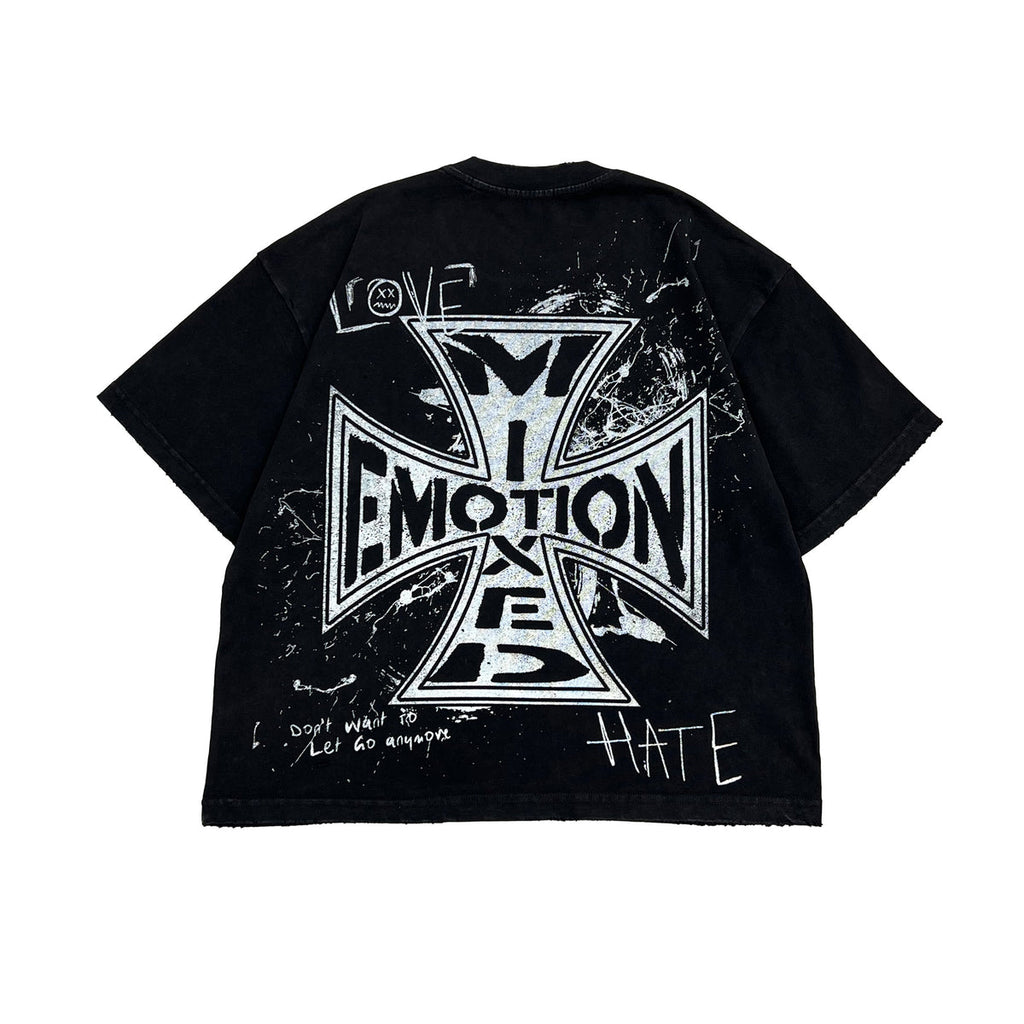 MIXED EMOTION Black “Chaos” Tee