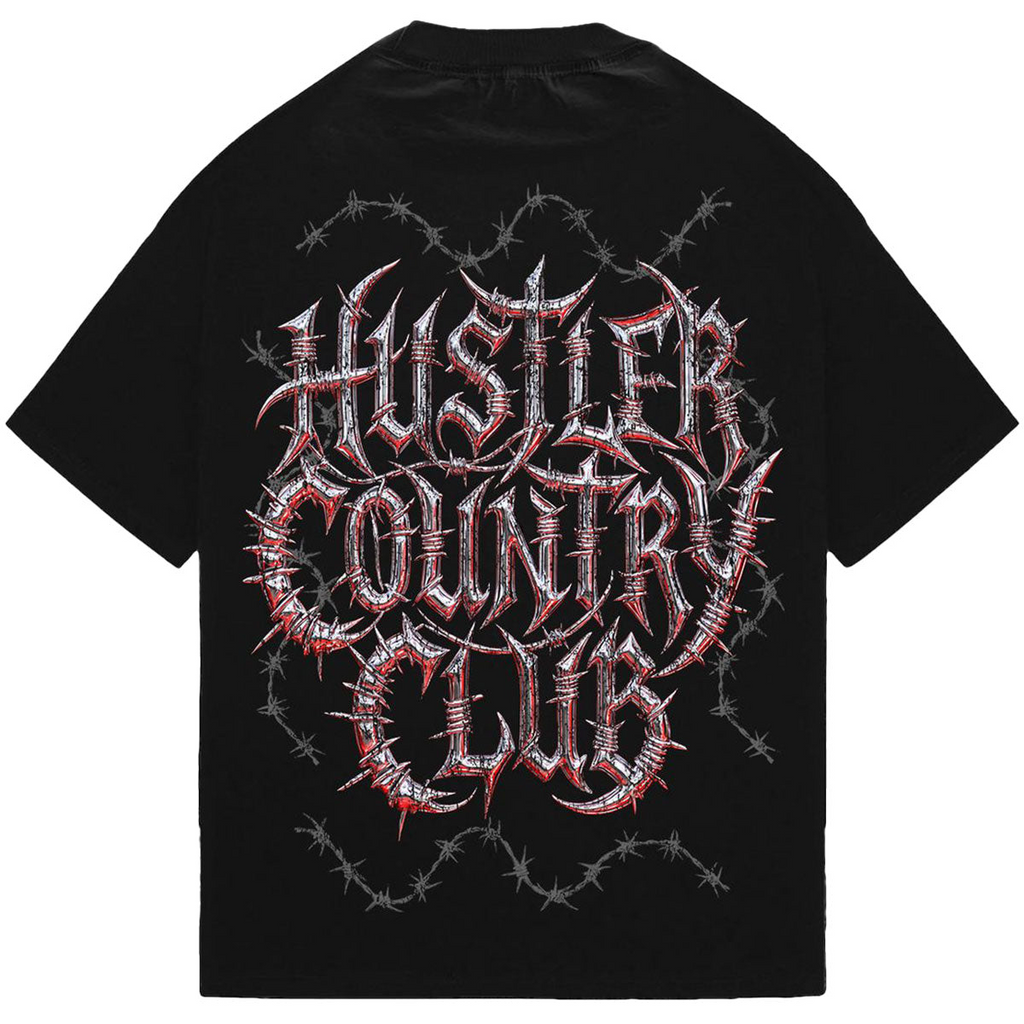 Hustlers Country Club BARBED COUNTRY TEE