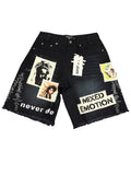 MIXED EMOTION Black “Chaos” Carpenter Shorts